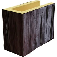 Ekena Millwork 6 H 8 D 72 W Riverwood Fau Wood Camply Mantel Kit W alamo Corbels, Premium Cherry