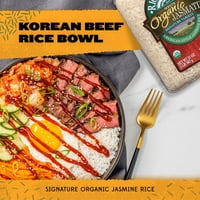 Riceselect Органски Јасмати Бел ориз, ориз од јасмин во американски стил, lb тегла