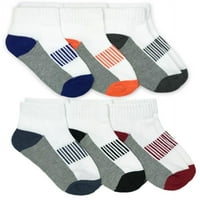Effеферис чорапи за момчиња чорапи, парови спортски перформанси Шарена шема со ниско сечење чорапи