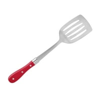 Колекцијата Pioneer Woman Frontier Collection Slotted Turter Spatula, црвено сребро