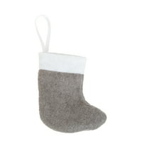 Забавно експресно сиви Божиќни чорапи, 3,25 “