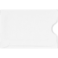 Кредитни картички со картички Luxpaper и ракави за картички, бели постелнина, 1, пакет, големина 1 2