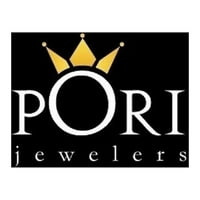 Pori Jewelers 10k цврсто розово злато дијамант-секори d почетен приврзок со ланец кутија