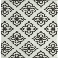 Обединети ткајачи Квинсленд Акира Геометриски килим со акцент на Шаг, крем, 1'10 3