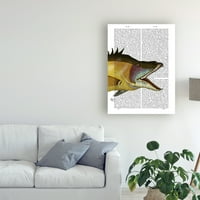 Трговска марка ликовна уметност „одлична хог риба“ платно уметност од фан фанки