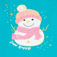 Термичка маица за снежни ракави за девојчиња Garanimals Toddler Graphic Graphic Graphic