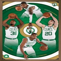 Trends International Nba Boston Celtics - Тимски постер за teamид 16,5 24,25 .75 Бронзена врамена верзија