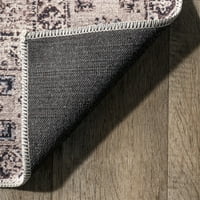 Нулум Шарин Традиционално гроздобер памучен килим, 4 '6', 'рѓа