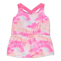Reebok Baby and Toddler Girl Splatter Print Fuest, големини 12M-5T